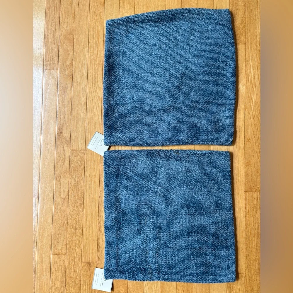 Pottery Barn Chenille 2 Pillow Cases size 18x18 inches